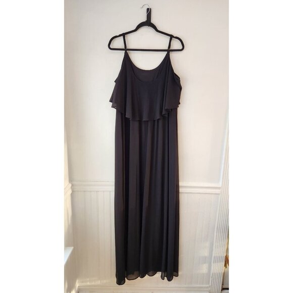 Show Me Your Mumu Caitlin Black Maxi Dress Full Length Bridesmaids Women's XXL - Picture 4 of 8